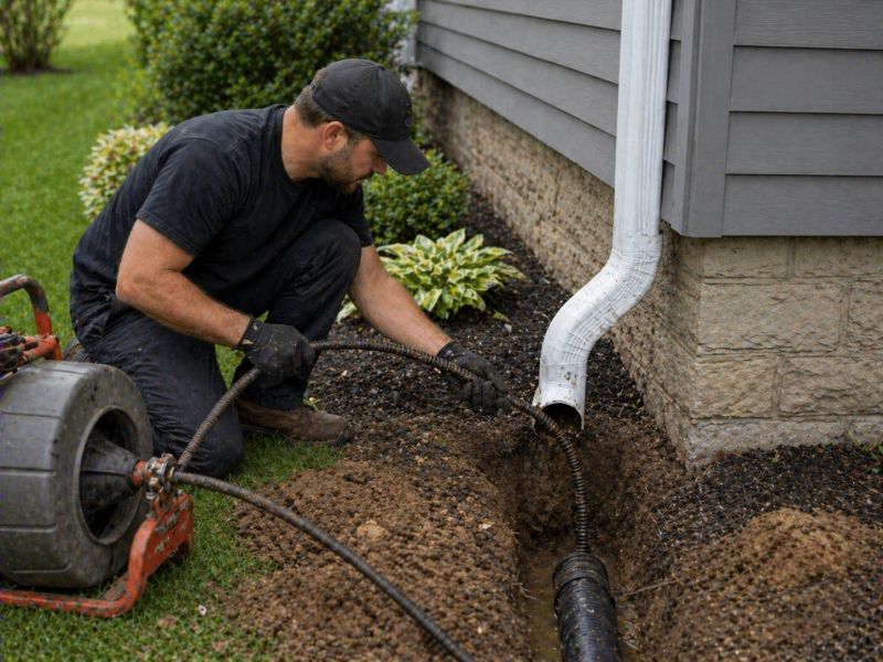 Downspout Blockage Removal in Annapolis, MD