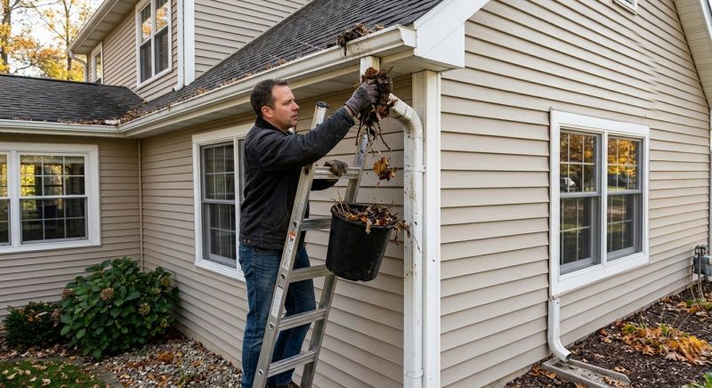 Downspout Blockage Removal in Fredericksburg, VA