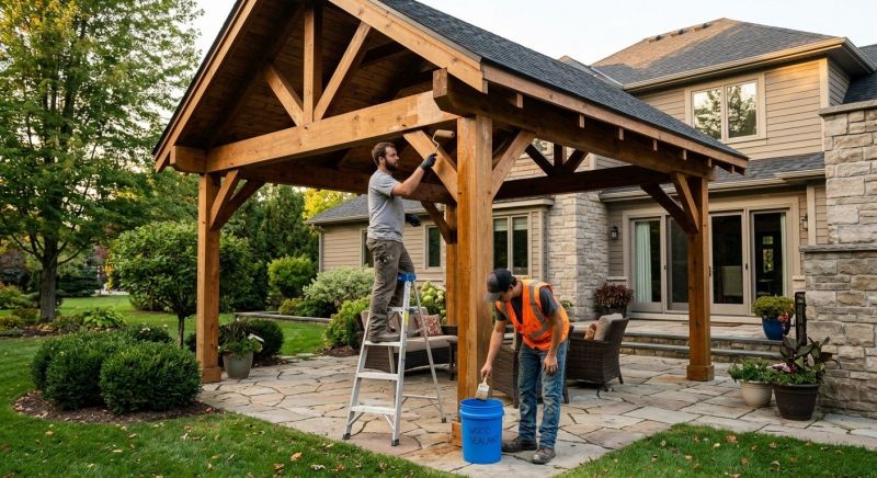 Pergola Sealing in Renton, WA