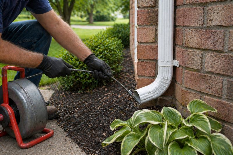 Downspout Snaking in Morris County, NJ