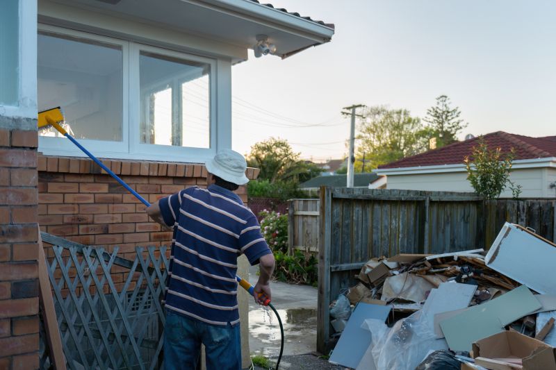 Wood House Exterior Cleaning detail