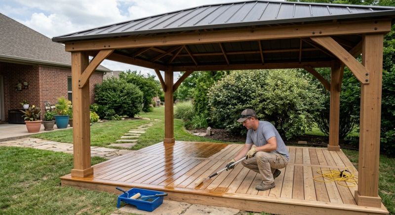 Gazebo Sealing in Renton, WA