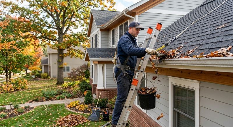 Gutter Leaf Clearing in Morris County, NJ
