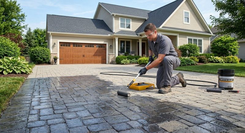Paver Driveway Sealing in Bellevue, WA