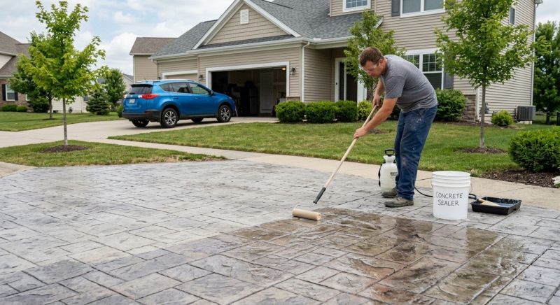 Porch Concrete Sealing in Gig Harbor, WA
