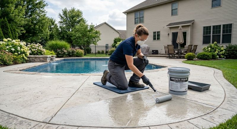 Porch Concrete Sealing in Alpharetta, GA