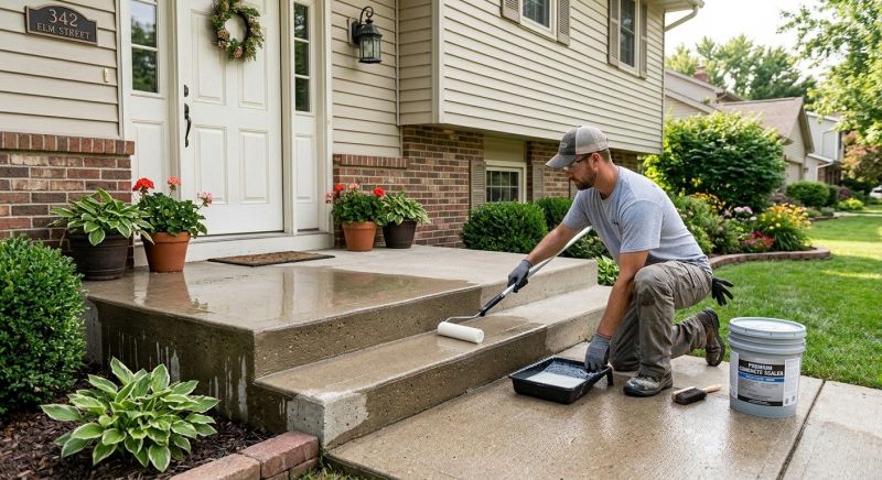 Stamped Concrete Sealing in Kansas City, KS